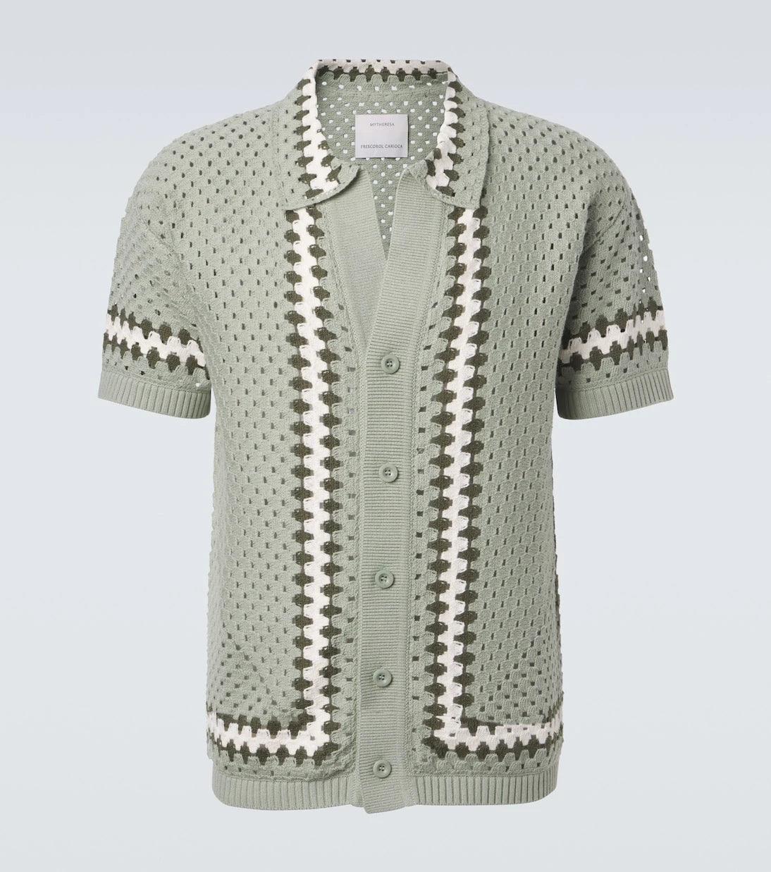 Frescobol Carioca - Pinto crochet cotton shirt