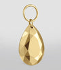 Faceted Pear Single Charm (9mm)