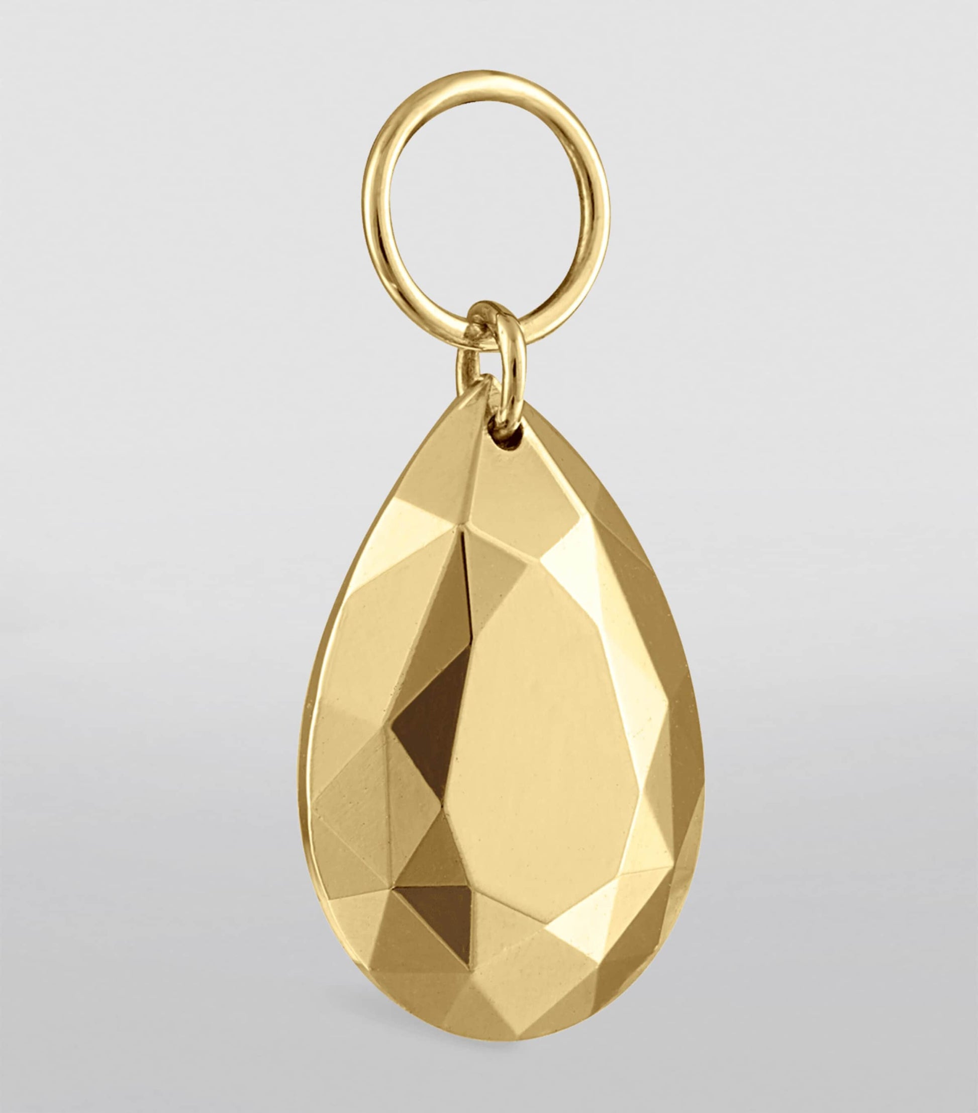 Faceted Pear Single Charm (9mm)