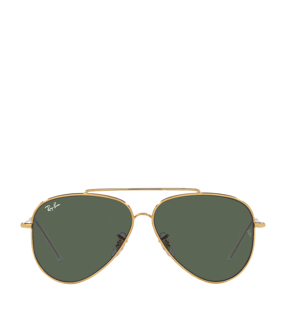 Ray-Ban Gold Classic Aviator Sunglasses