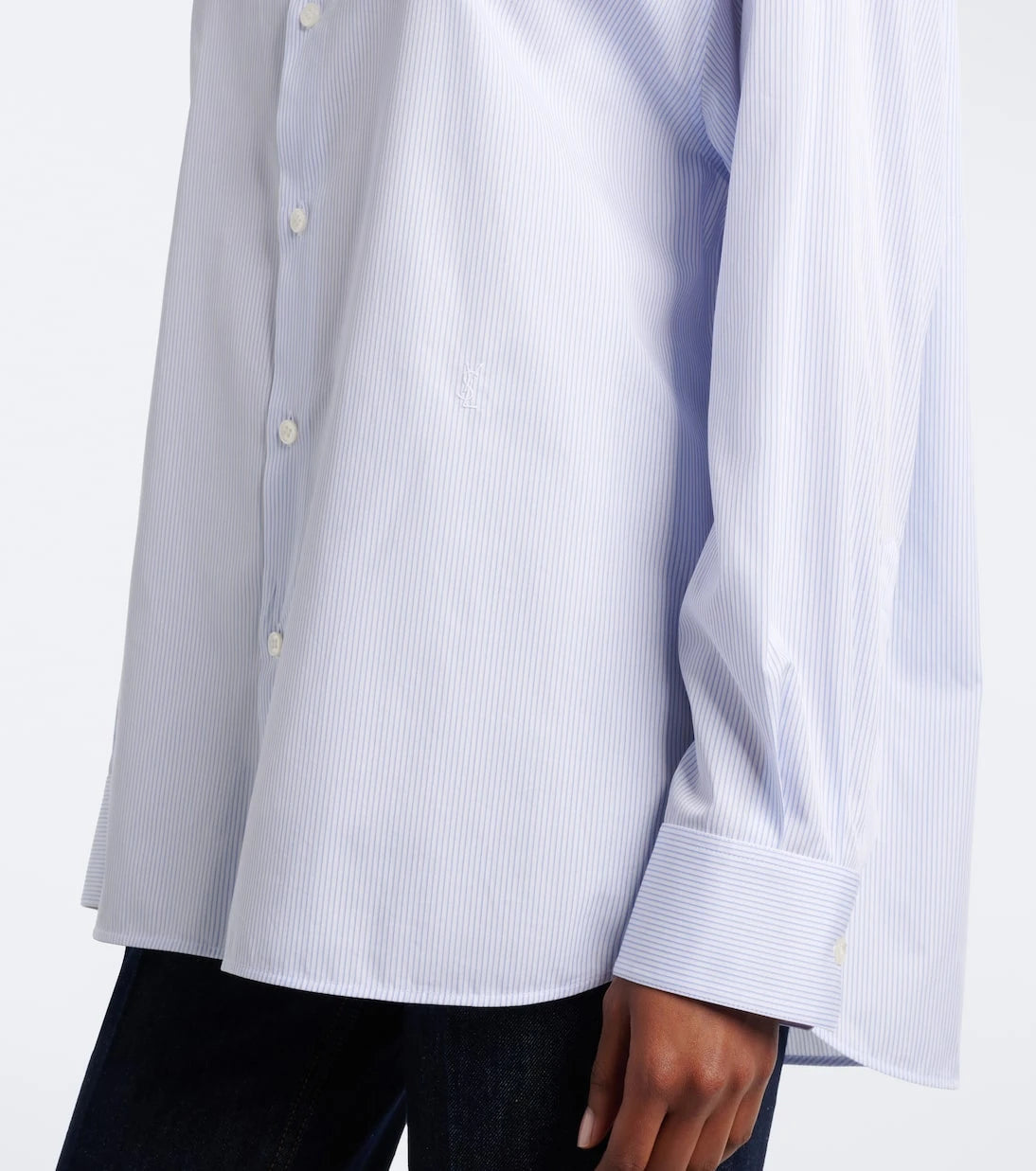 Saint Laurent - Cassandre pinstripe cotton shirt