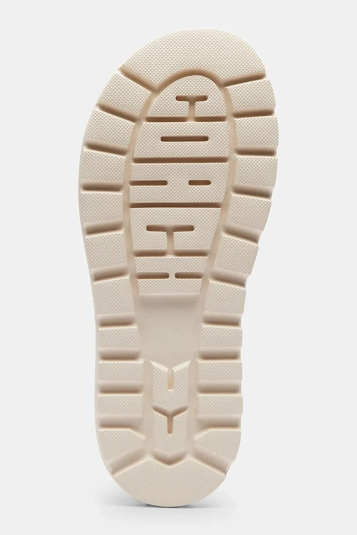 Coach чехли с равна подметка дамски от кожа Brynn Leather Slide Sandal