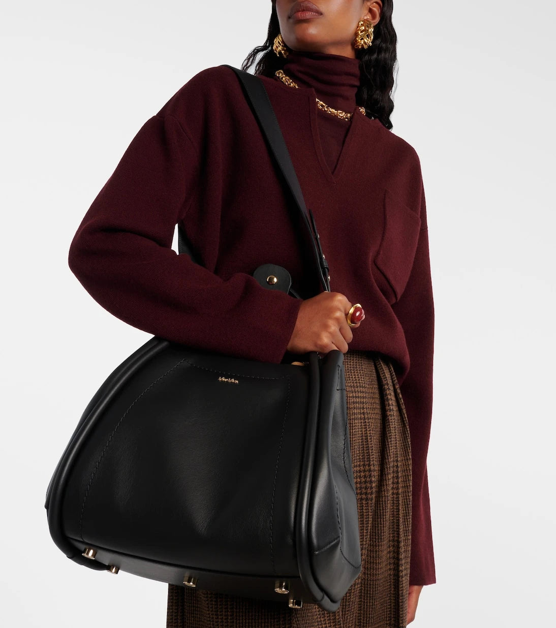 Max Mara - Marin Small leather tote bag
