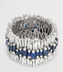 White Gold, Diamond and Sapphire One Of A Kind Ring (Size 6.75)