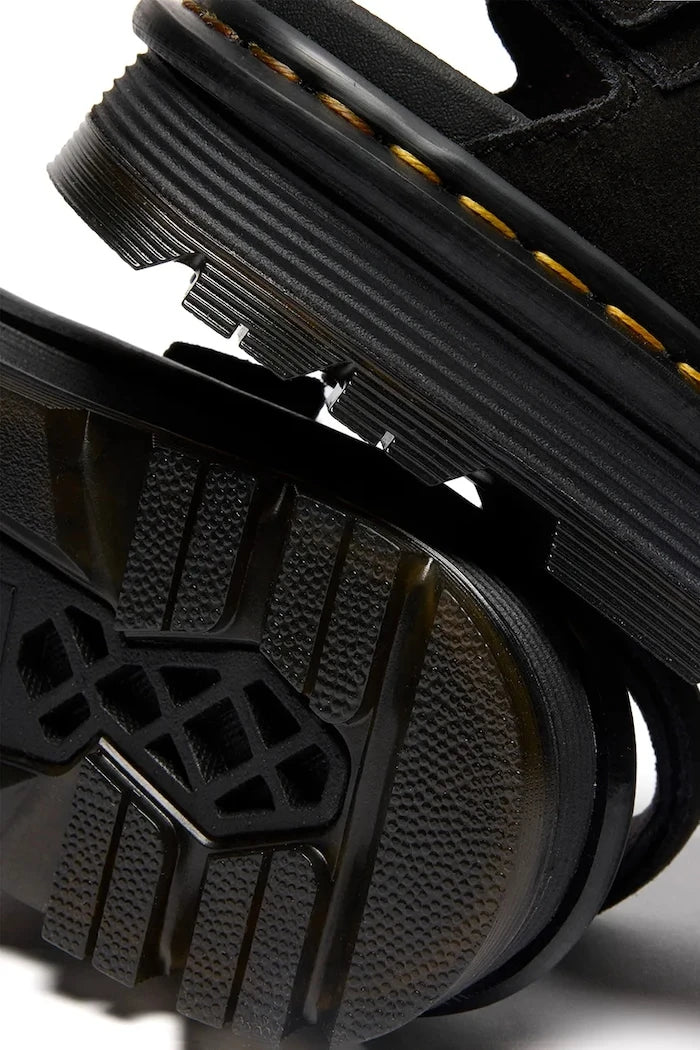 Dr. Martens platform kadın süet sandalet ayakkabısı ZebZag Sandal