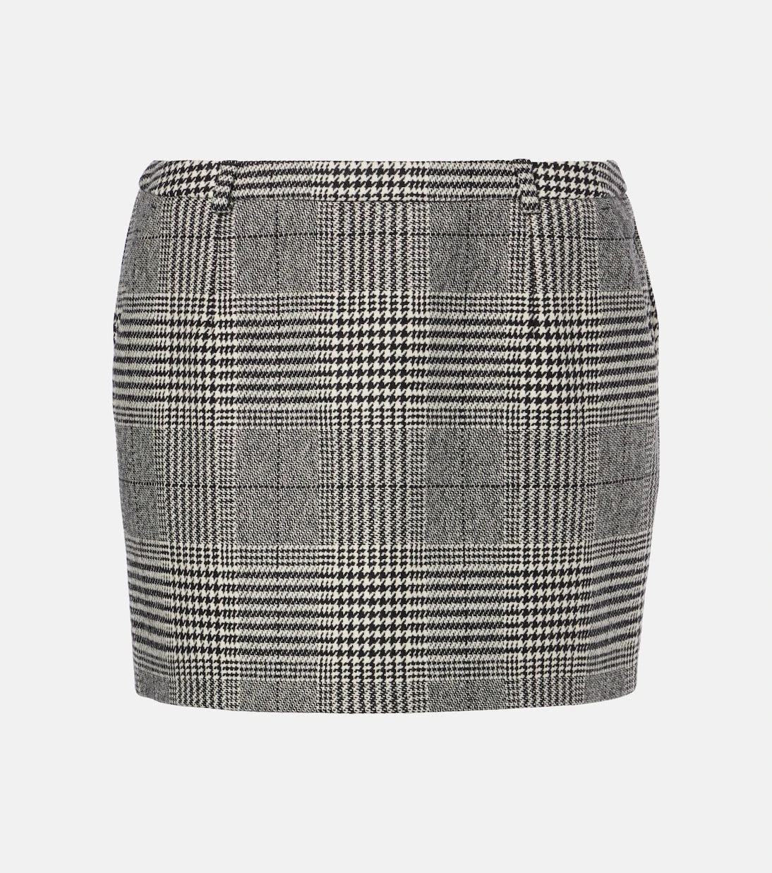 Dolce&Gabbana - Prince of Wales check wool and cashmere miniskirt