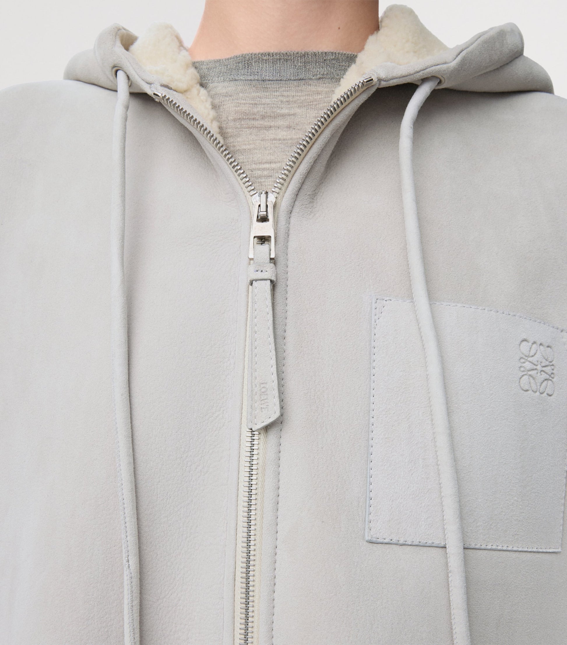 LOEWE Grey Lambskin Gilet