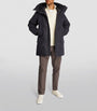 Canada Goose Navy Wool Langford Parka Jacket