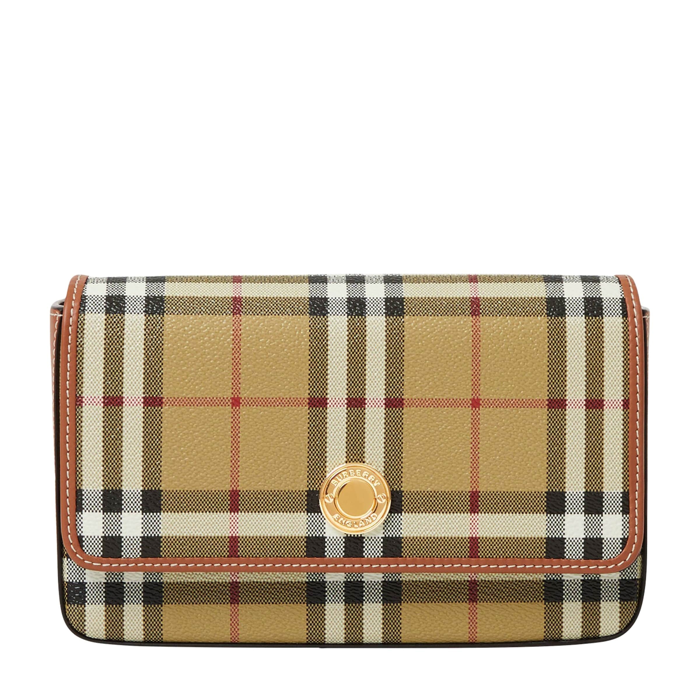 Beige Check Hampshire Cross-Body Bag