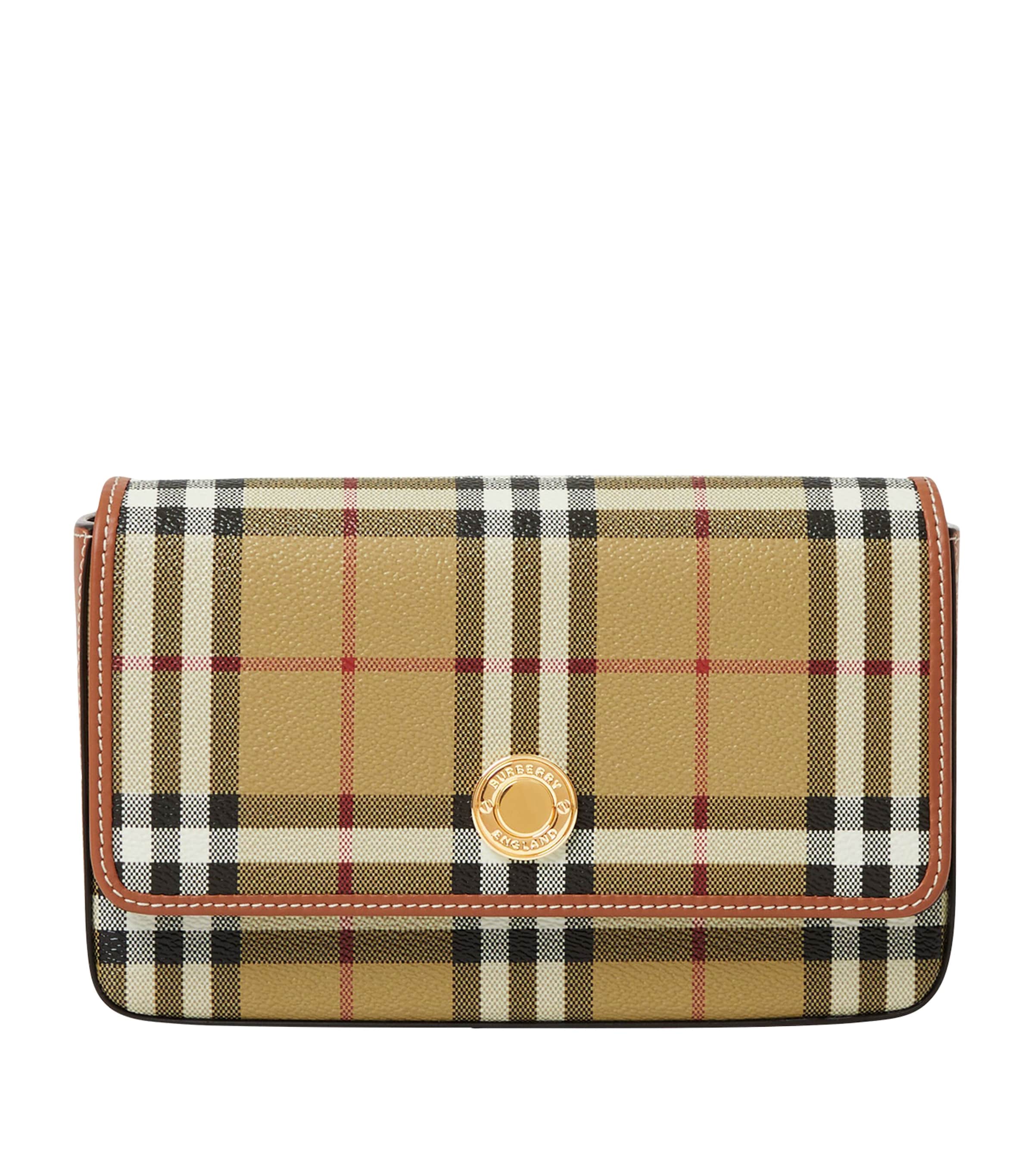 Beige Check Hampshire Cross-Body Bag