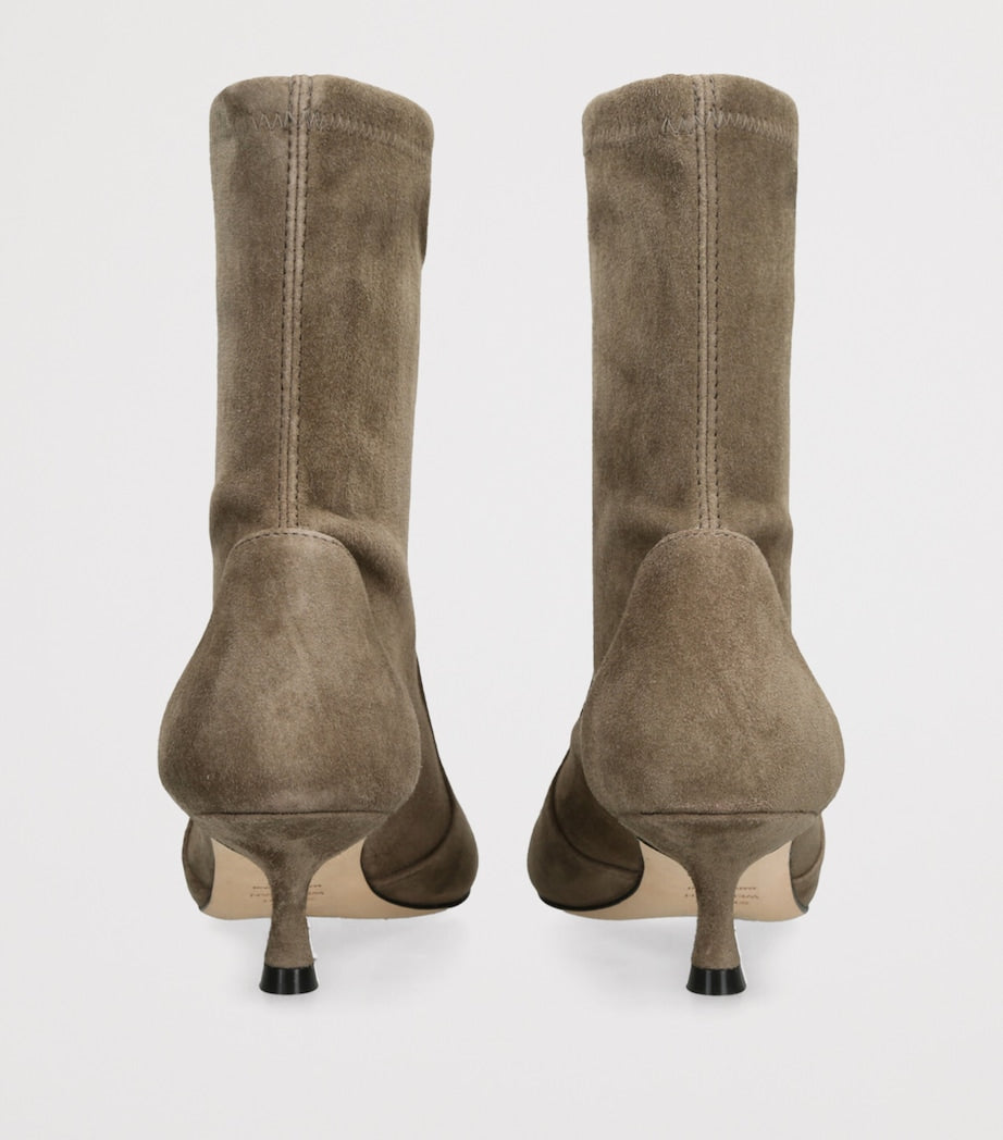 Stuart Weitzman Brown Suede Naomi Ankle Boots 50