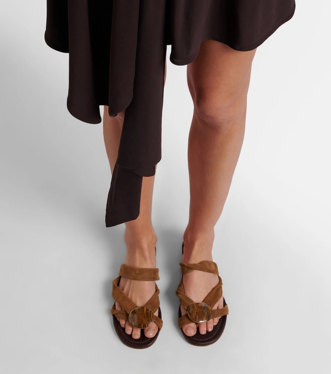 Christopher Esber - Doma embellished suede sandals