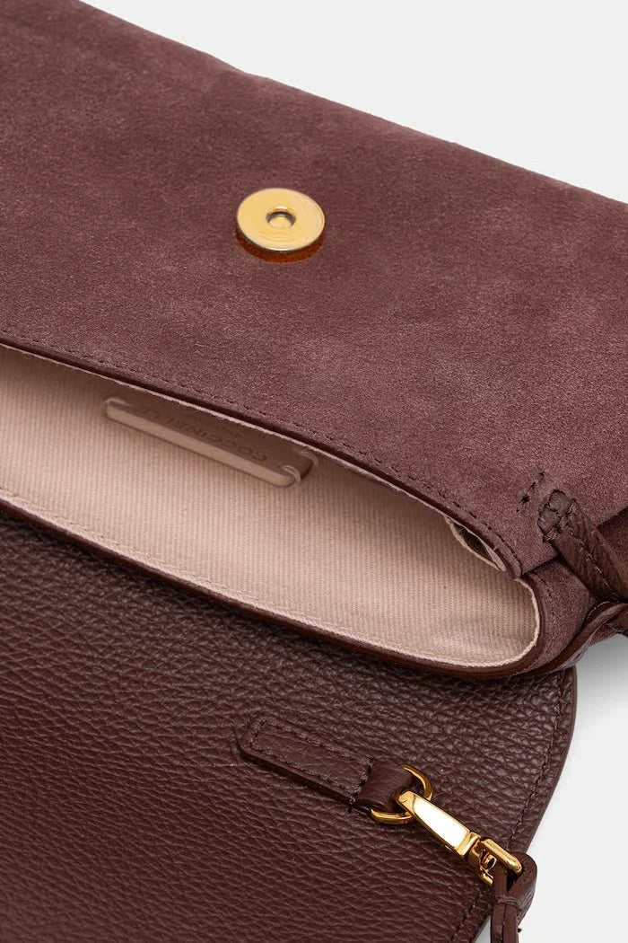 Coccinelle kadın süet crossbody çanta