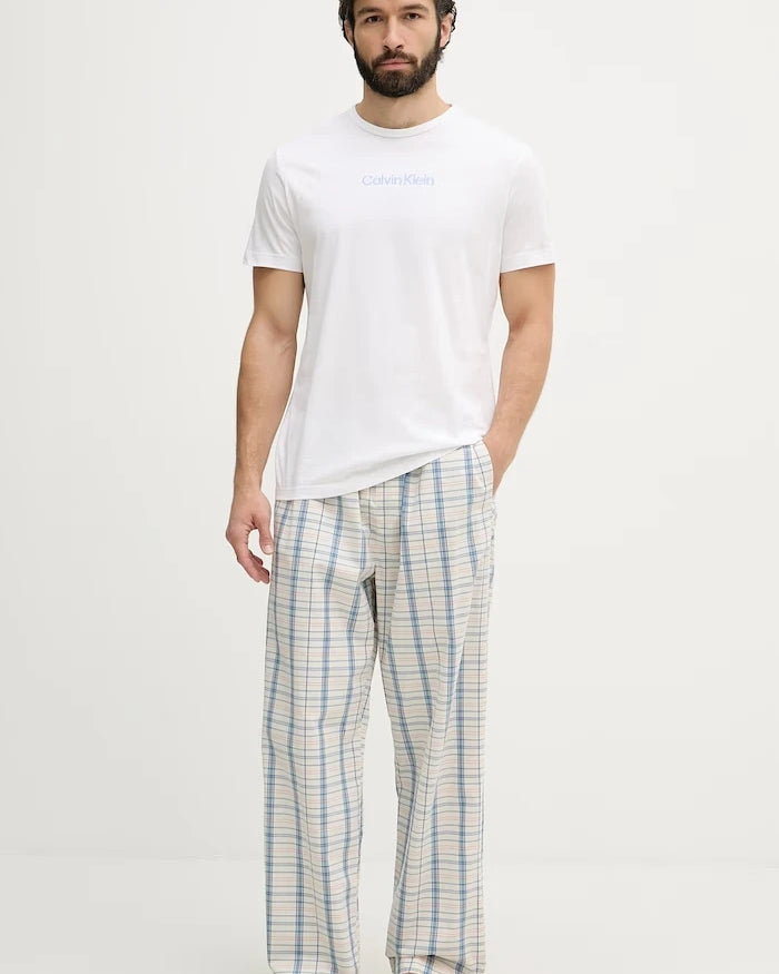 Calvin Klein Underwear kısa kollu erkek pamuklu pijama