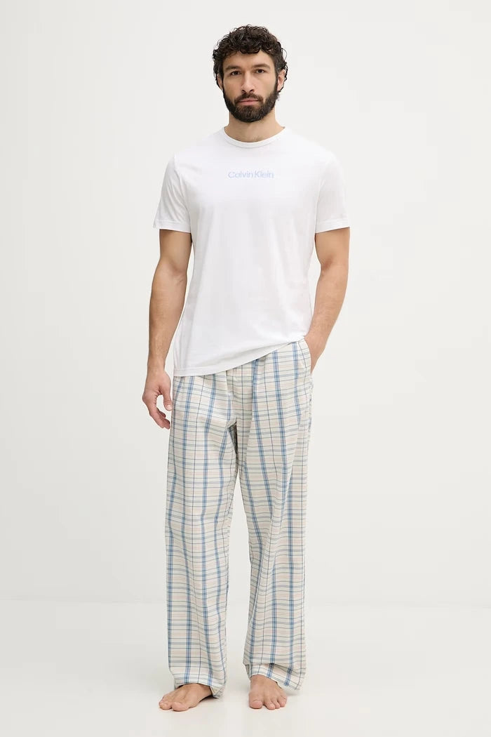 Calvin Klein Underwear kısa kollu erkek pamuklu pijama