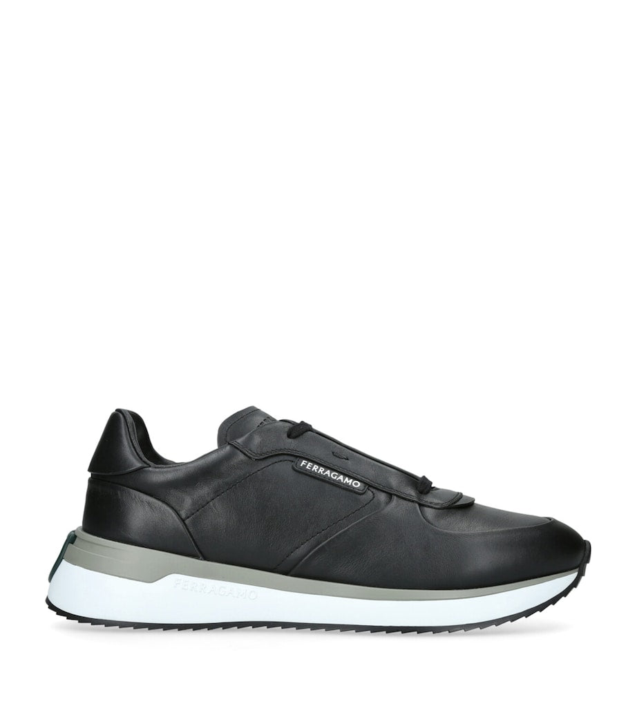 Salvatore Ferragamo Leather Low-Top Sneakers