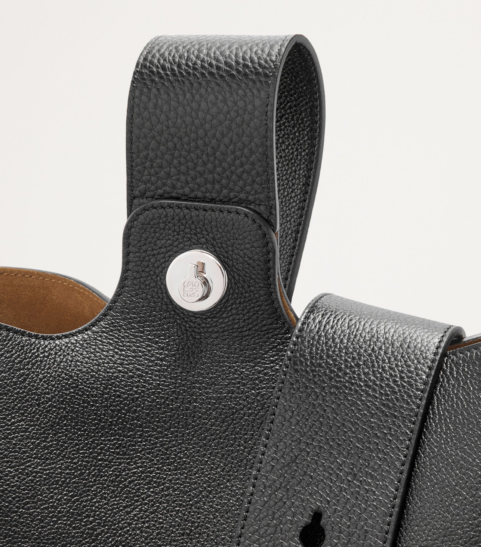 Large Leather Pebble Bucket Bag