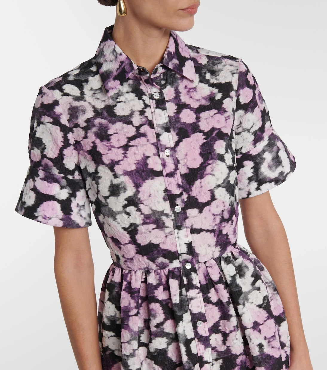 Erdem - Floral shirt dress