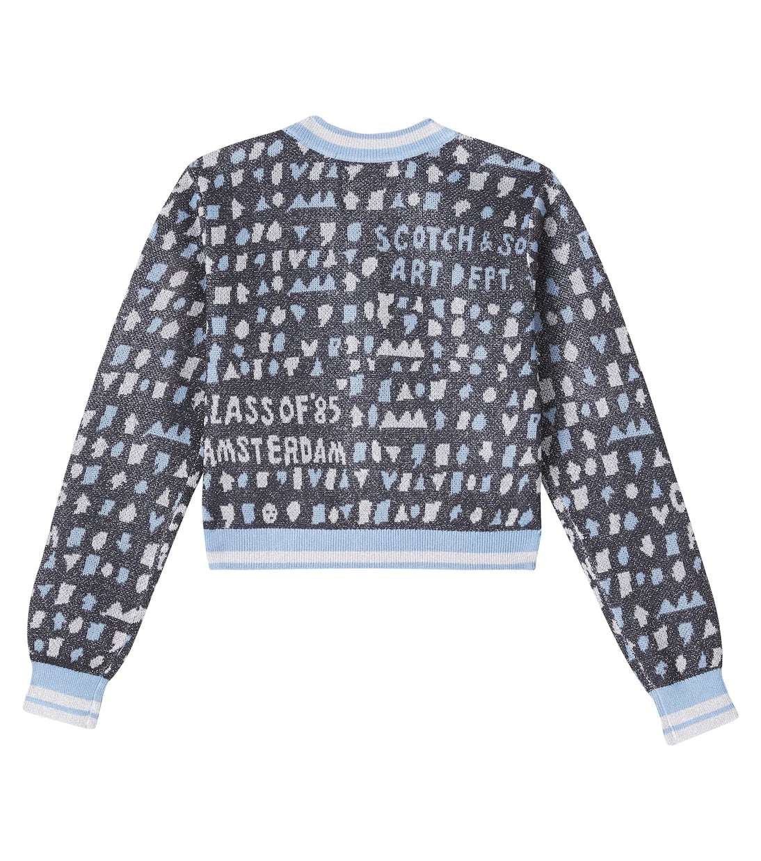 Scotch & Soda Kids - Cropped jacquard cardigan