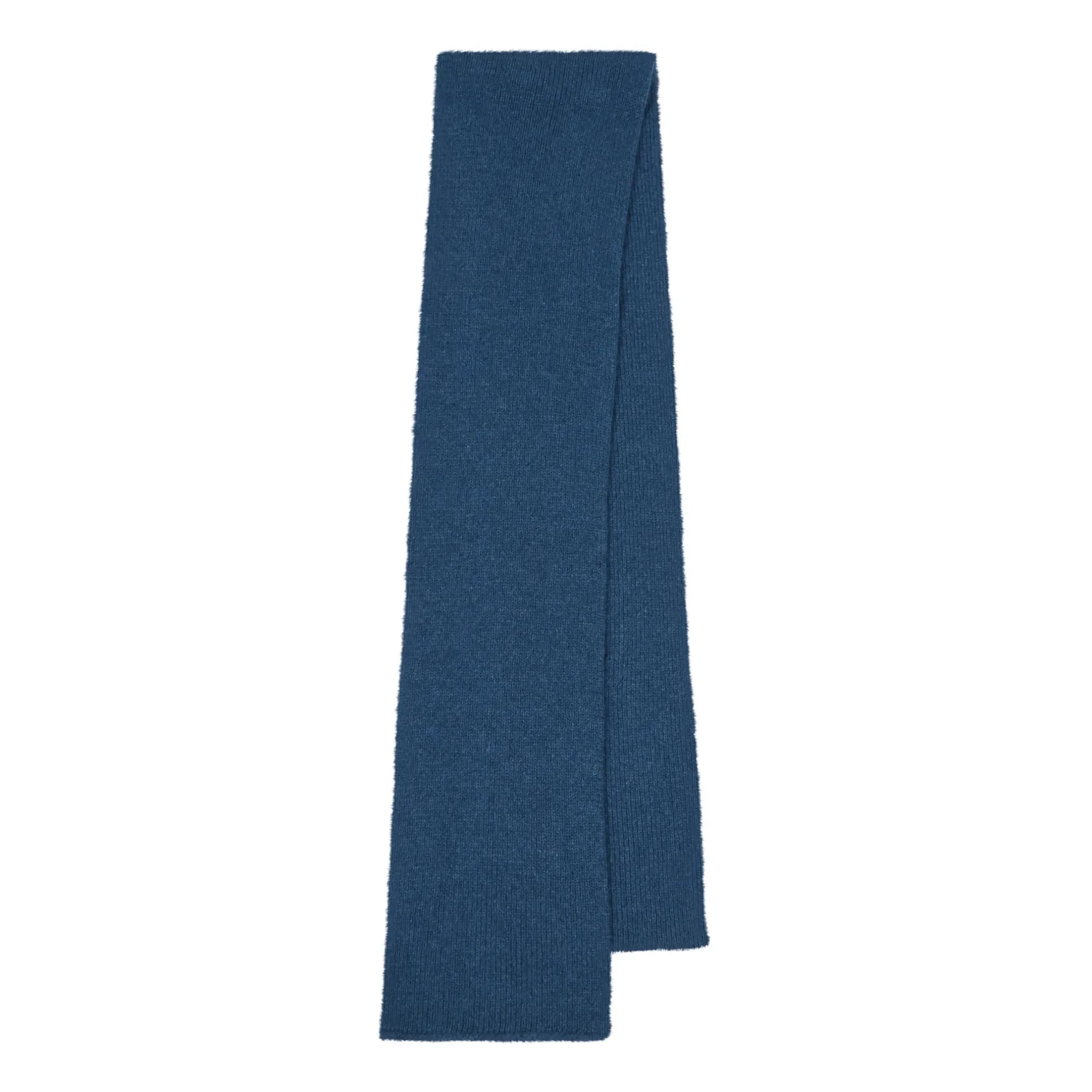 Le Bonnet Amsterdam - Wool and Angora Scarf | Navy blue