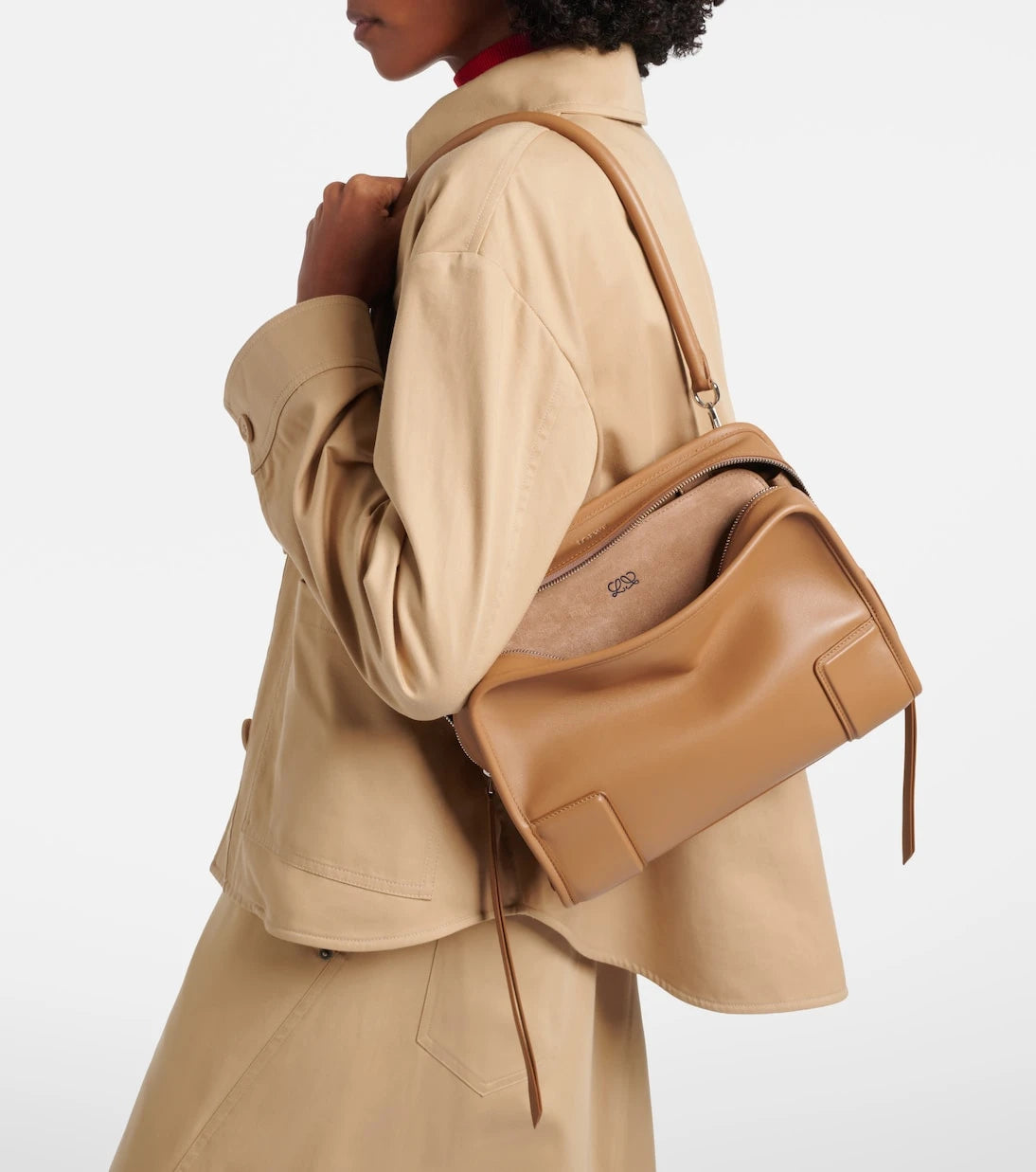 Loewe - Amazona 180 Medium leather top-handle bag