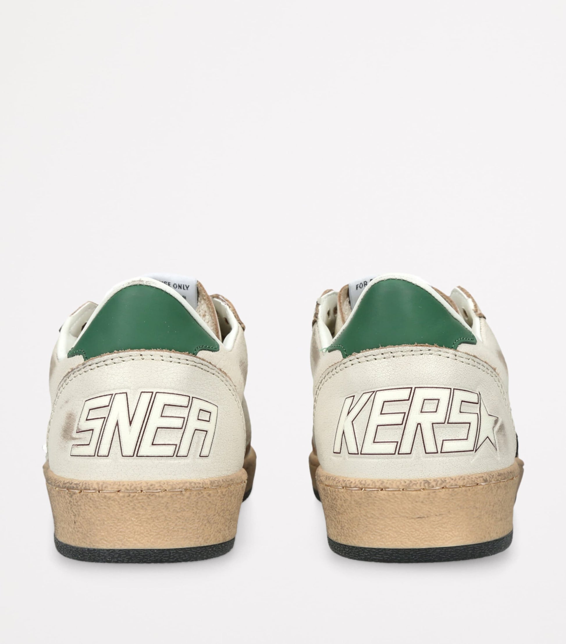 Golden Goose White Leather Ballstar Sneakers