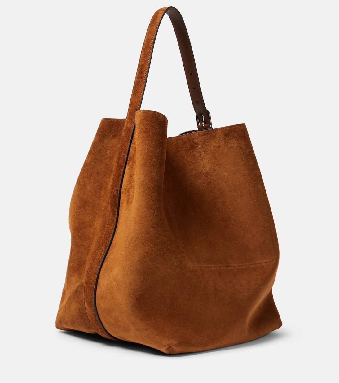 Toteme - Belted suede tote bag