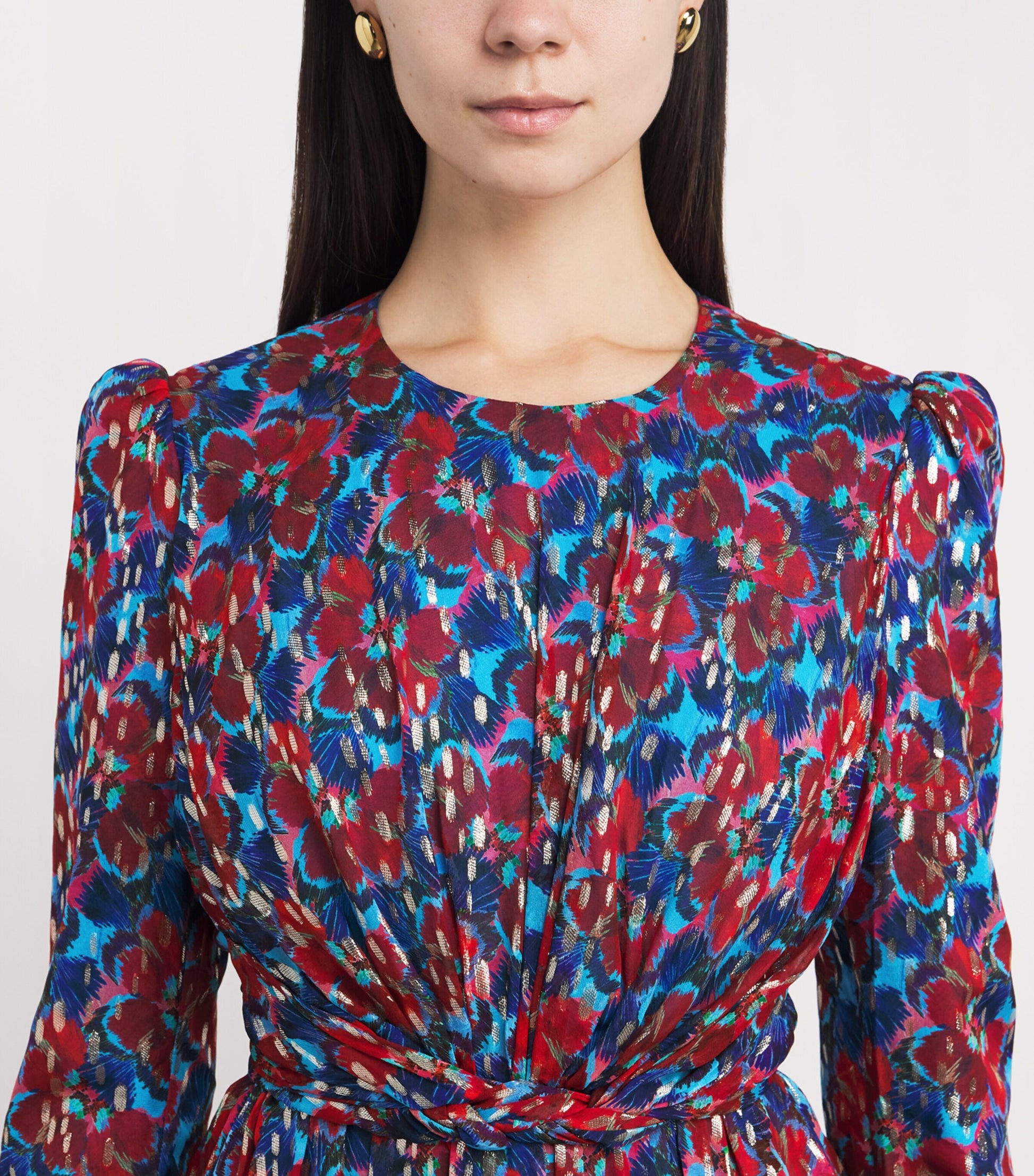 Saloni Silk-Blend Blythe Mini Dress