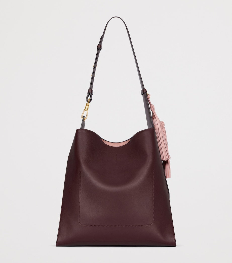Givenchy Burgundy Medium Leather Day Hobo Bag