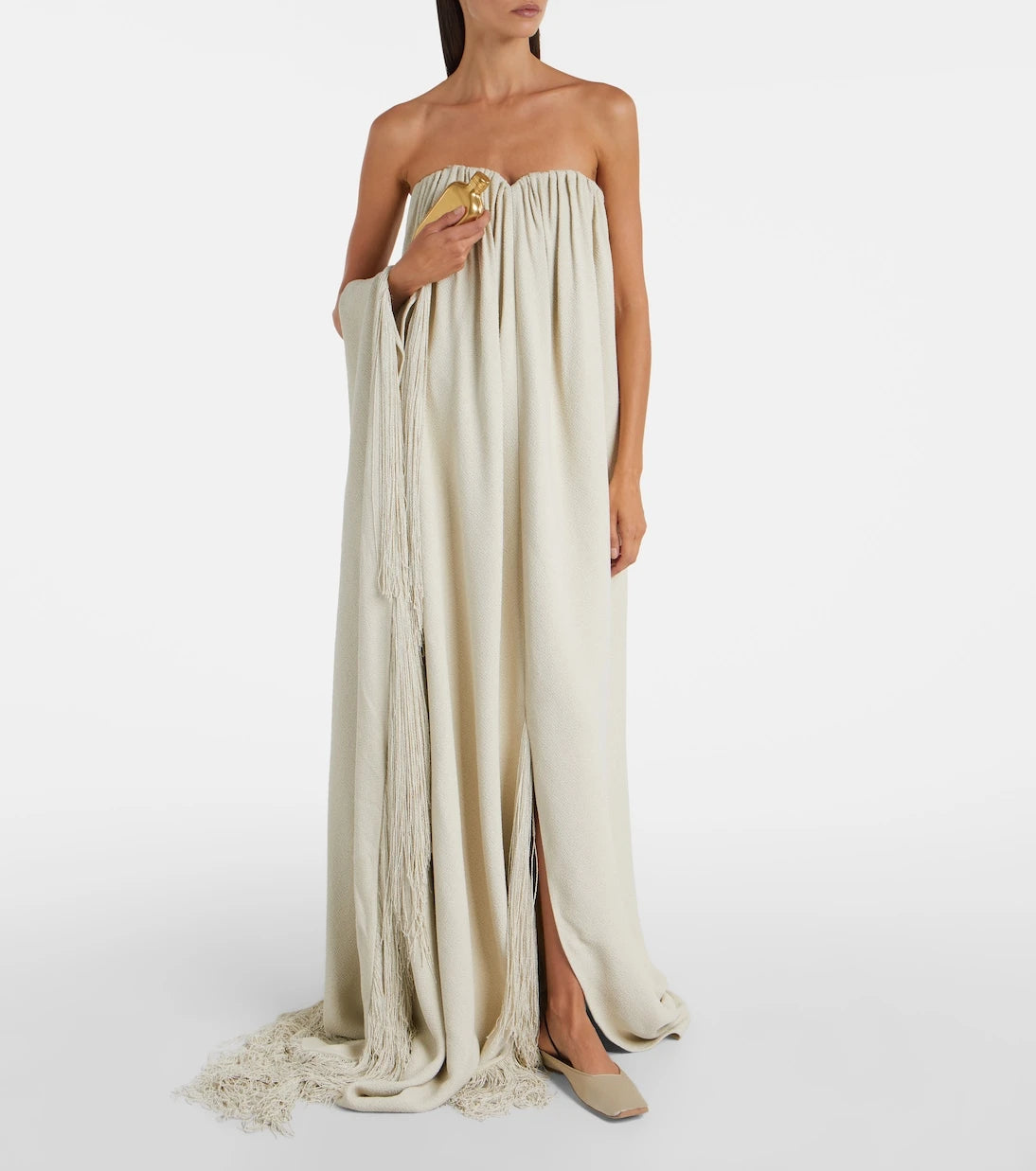 Calvin Klein Collection - Vicky fringed gathered gown