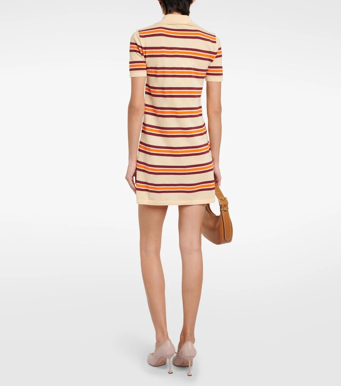 Miu Miu - Striped cotton and silk minidress