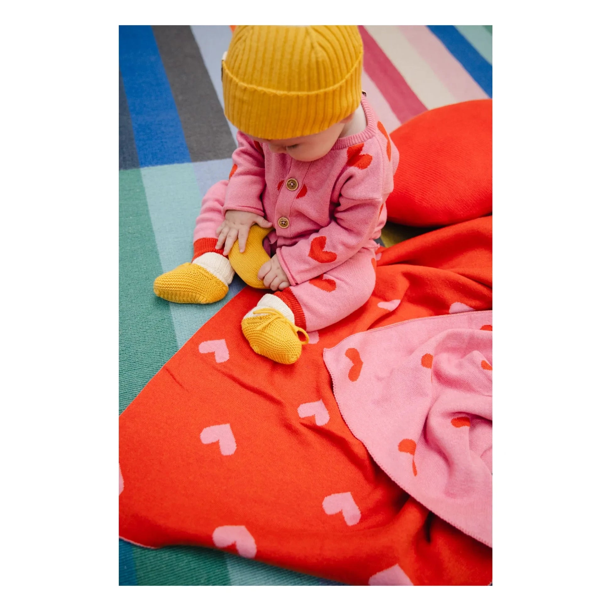Bayiri - Lovely Organic Cotton Blanket | Pink