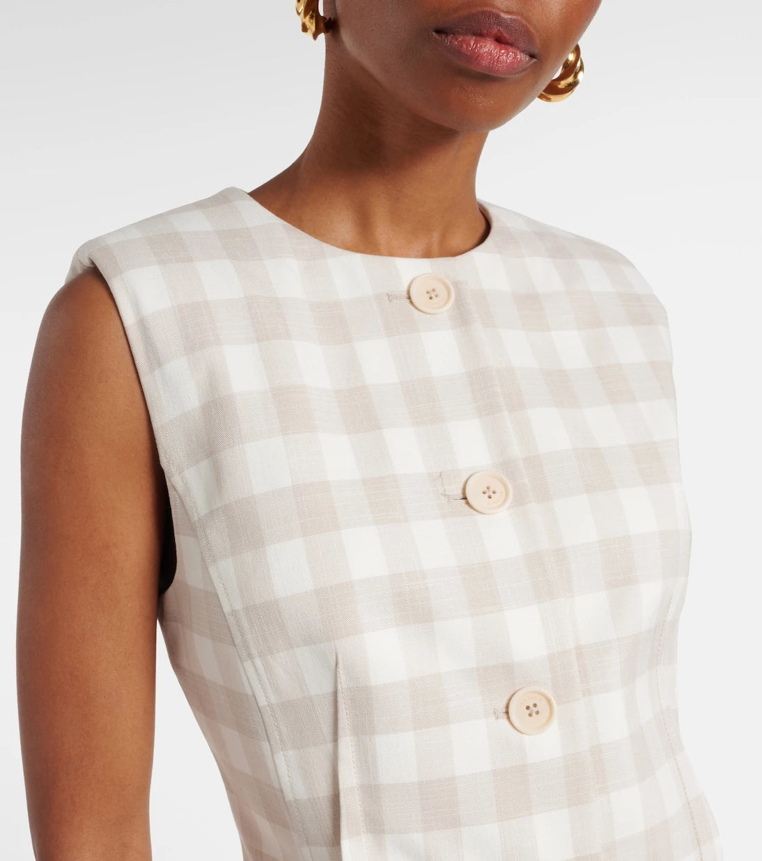 Simkhai - Calliope gingham vest