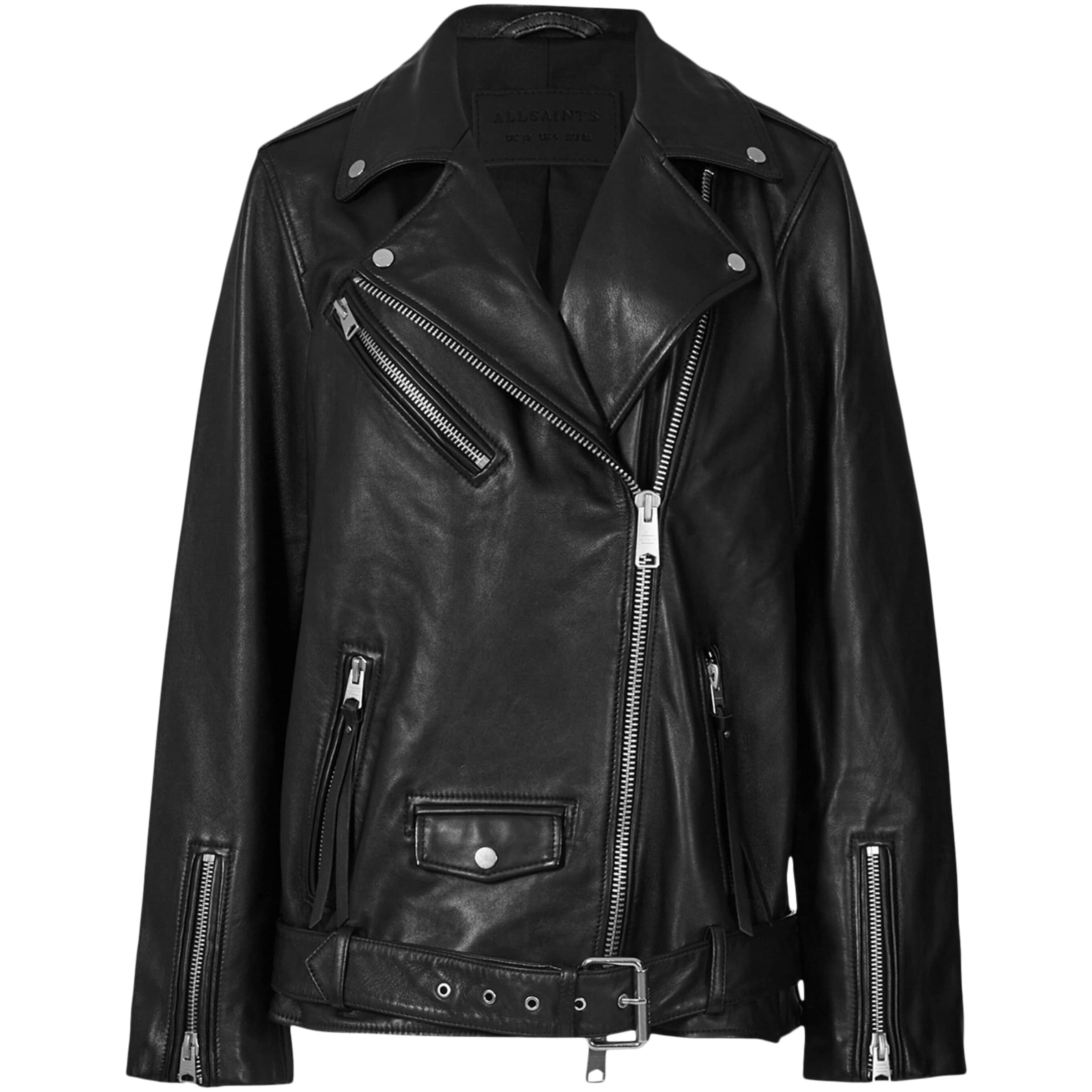 Black Leather Billie Biker Jacket