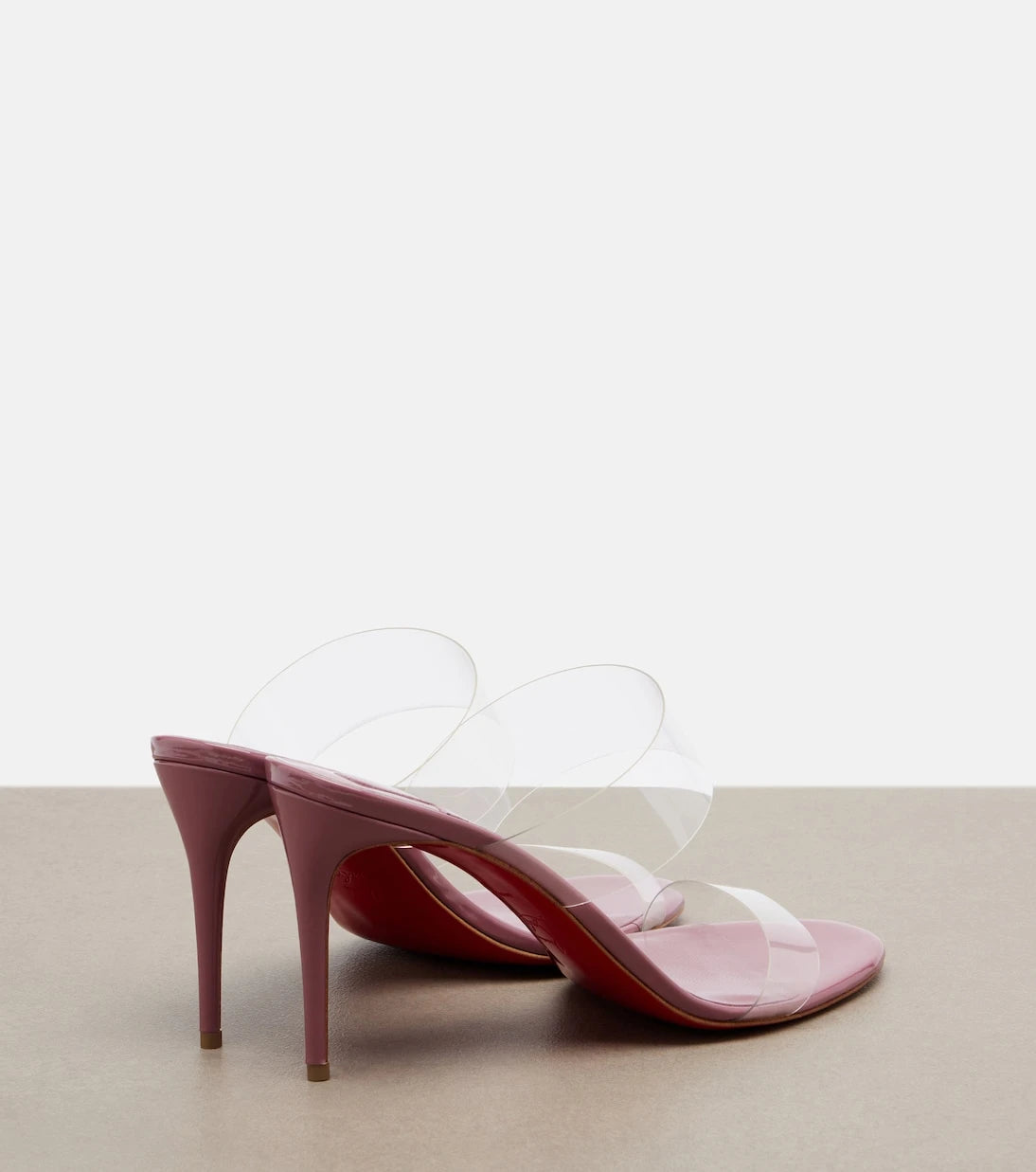 Christian Louboutin - Just Nothing leather-trimmed TPU mules