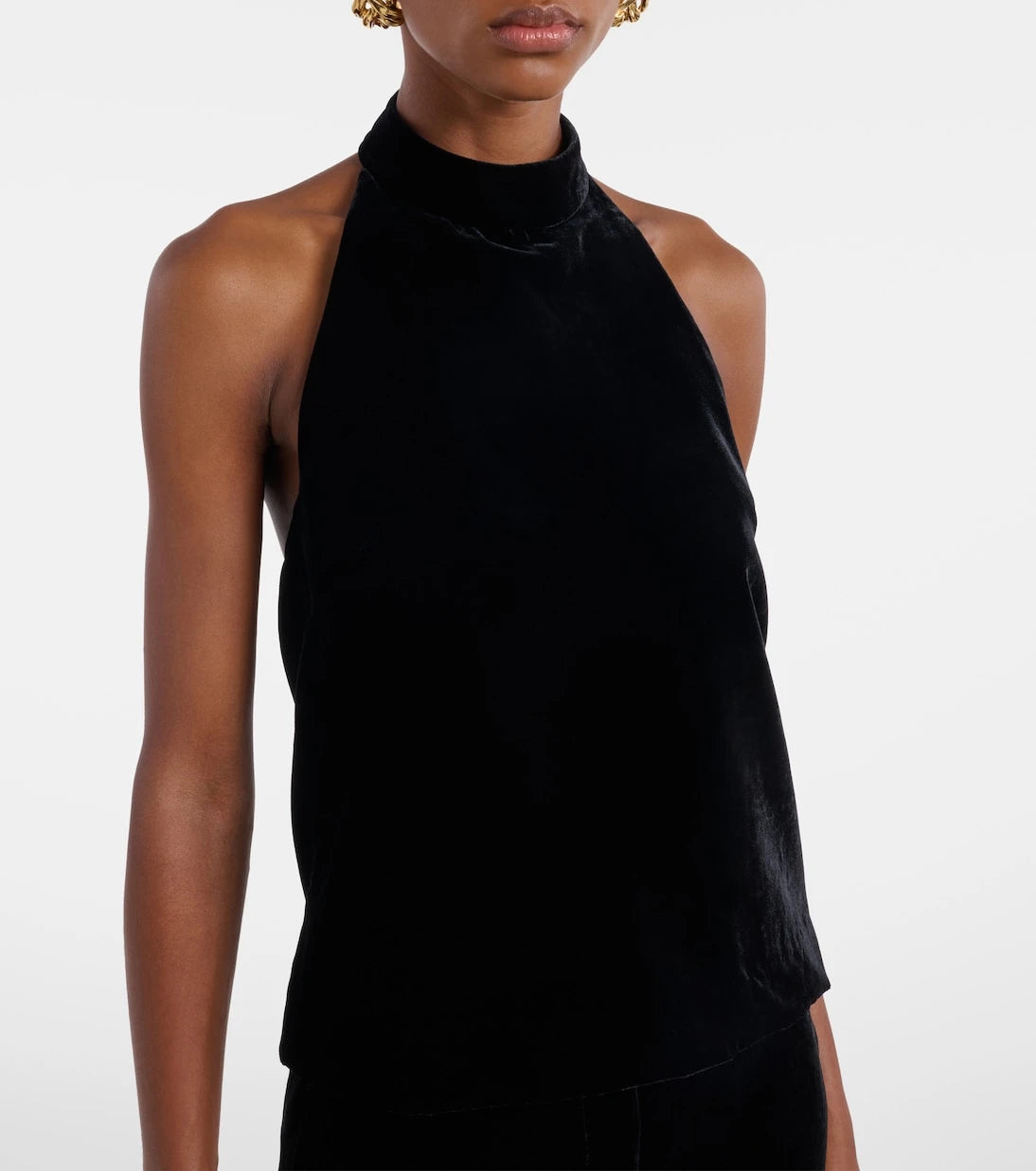 Nili Lotan - Peneloppe halterneck velvet top
