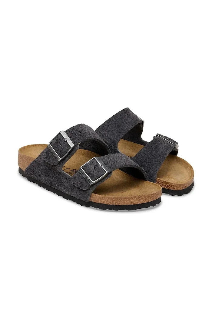 Birkenstock чехли от велур Arizona