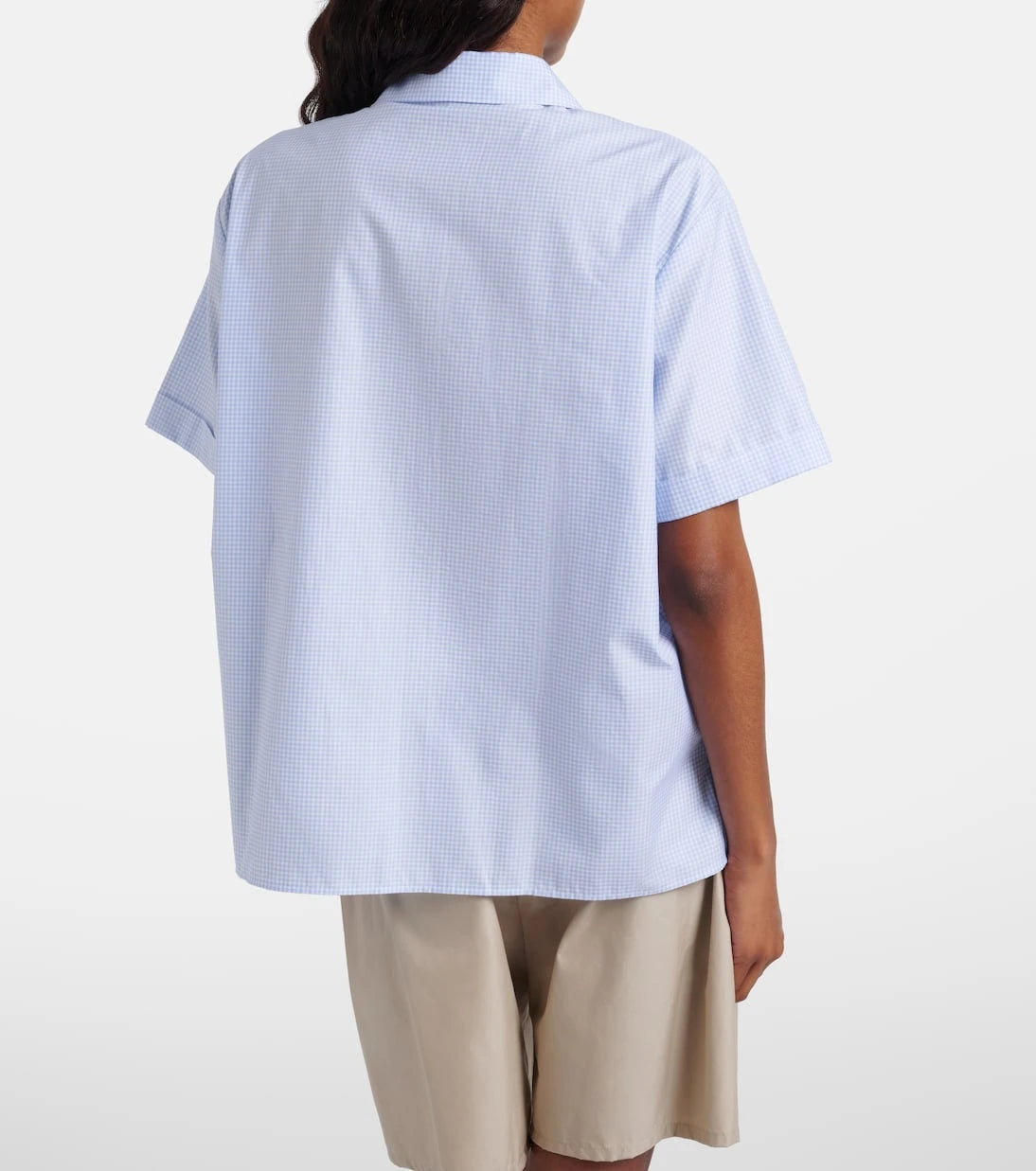 Miu Miu - Gingham cotton poplin shirt