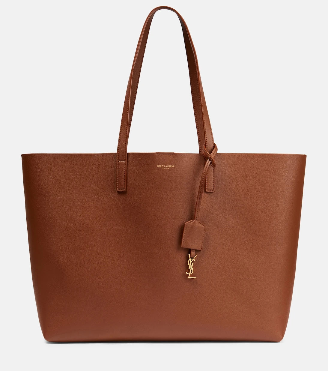 Saint Laurent - Shopping E/W leather tote bag
