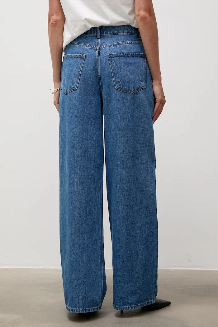 Answear.LAB wide leg kadın jean pantolon