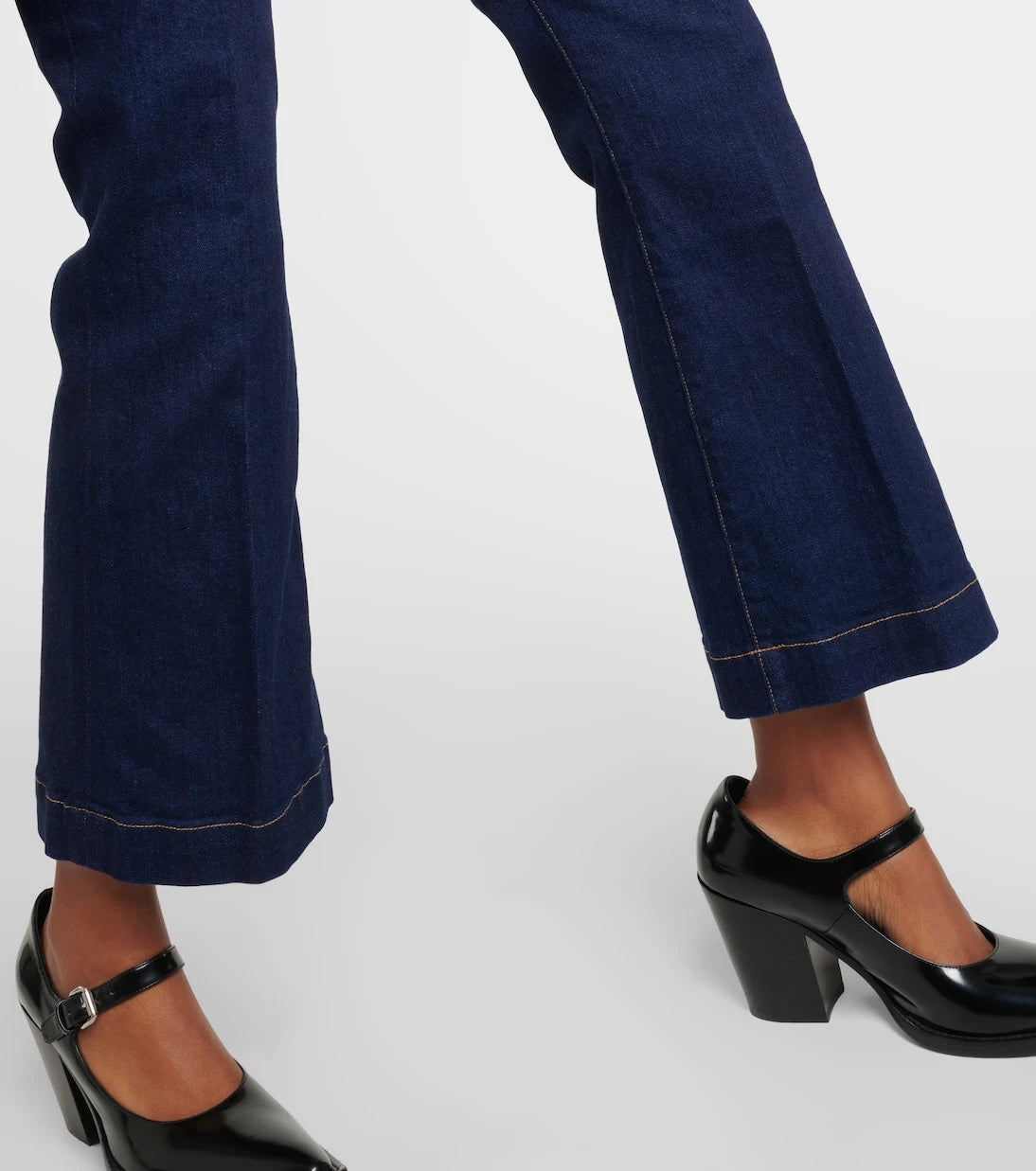 Veronica Beard - Carson cropped flared jeans