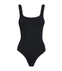 Hunza G Black Coverage Square-Neck Swimsuit