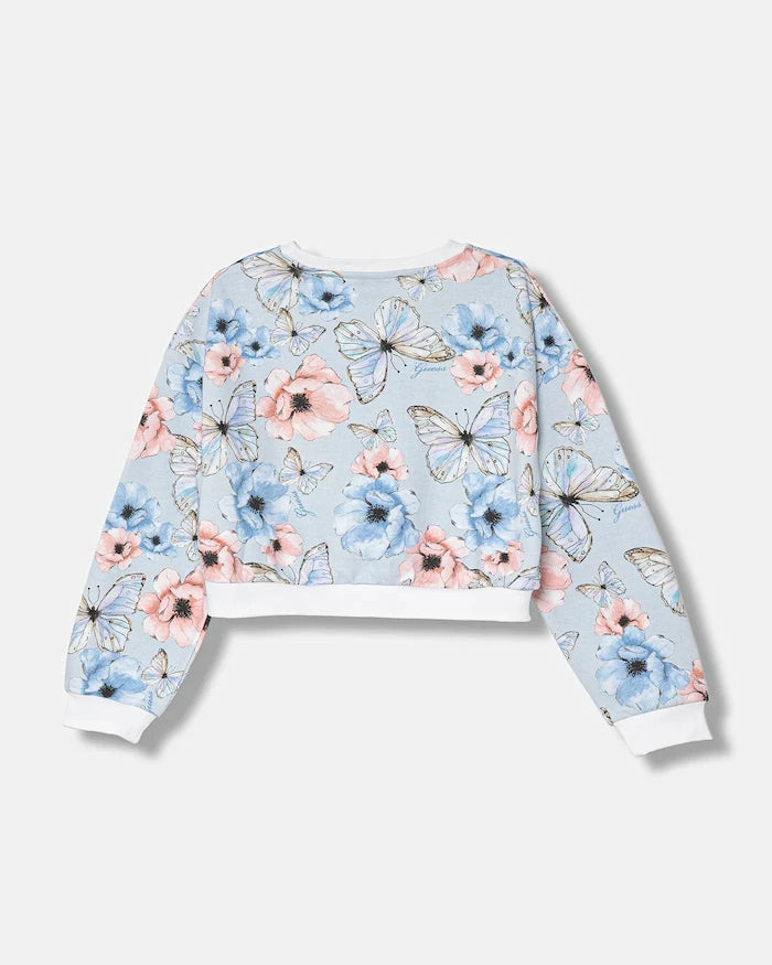Çocuk Pamuklu Sweatshirt Guess
