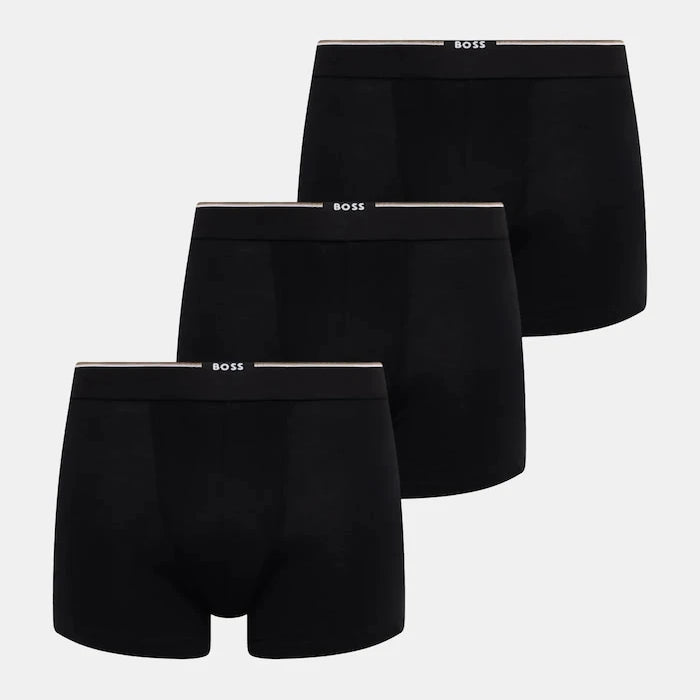 BOSS erkek viskon dar boxer BoxerBr 3P Bamboo 3 parça