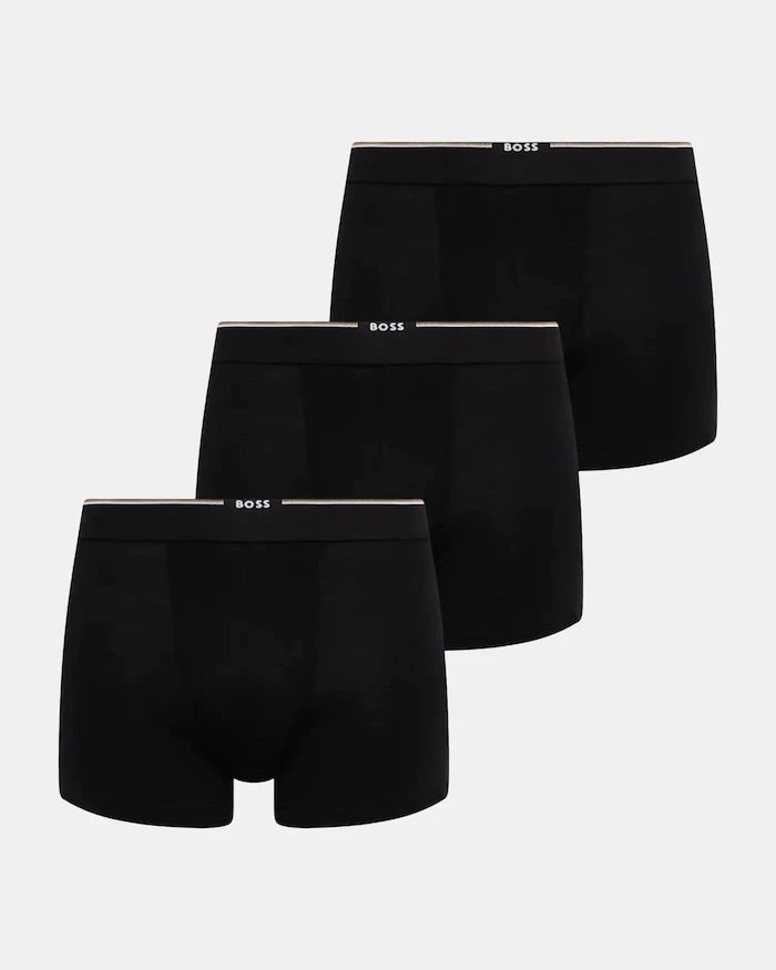 BOSS erkek viskon dar boxer BoxerBr 3P Bamboo 3 parça