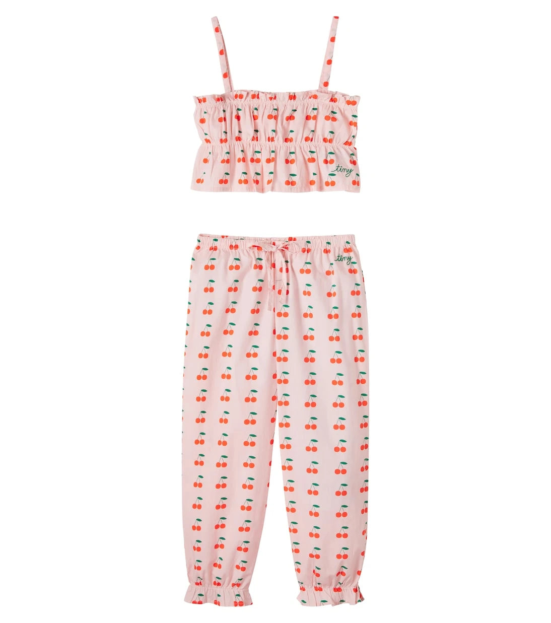 Tinycottons - Cherries cotton top and pants set