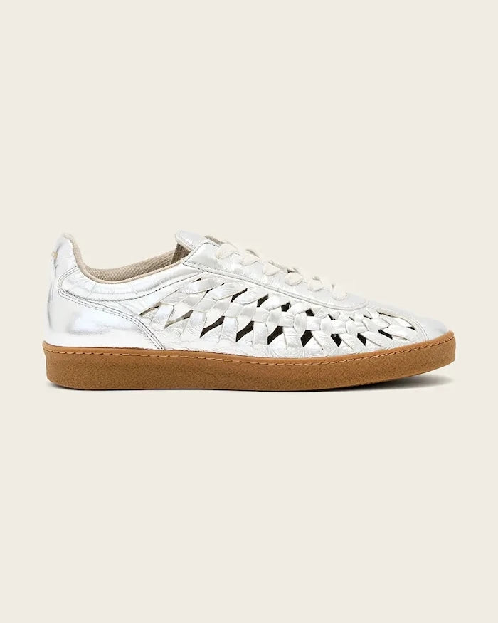 AllSaints Velma Woven Sneaker kadın deri spor ayakkabı