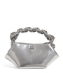 GANNI Silver Mini Bou Top-Handle Bag