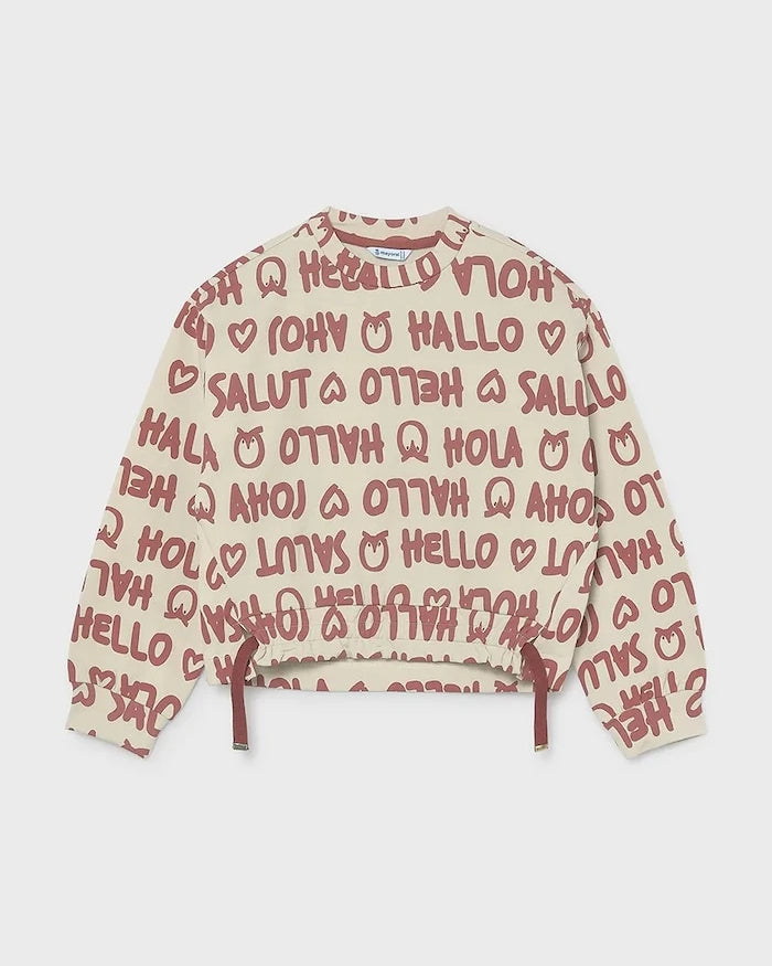 Mayoral pamuklu çocuk sweatshirt