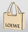 LOEWE Beige x Paula's Ibiza Large Font Tote Bag
